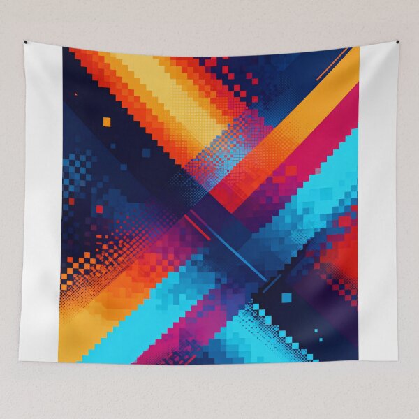 Item preview, Abstract pixelated patterns designed and sold by SuperAIstar.