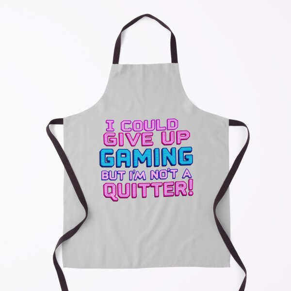Item preview, I Could Give Up Gaming But I'm Not A Quitter Neon designed and sold by SholoStudio.