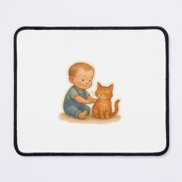 Item preview, A Cat and Her Boy designed and sold by LittleTreeBugCo.