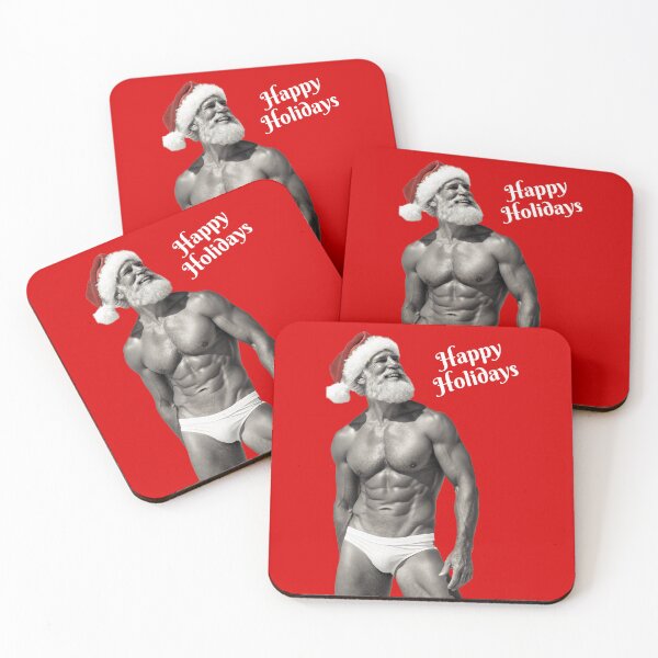 Item preview, Happy Holidays! With a sexy Santa designed and sold by gayishdesign.