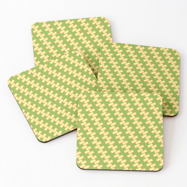 Item preview, Beautiful Green Brick Wall Pattern- Crosshatch Cute Abstract Geometric Pattern designed and sold by RoyalStarsPatts.