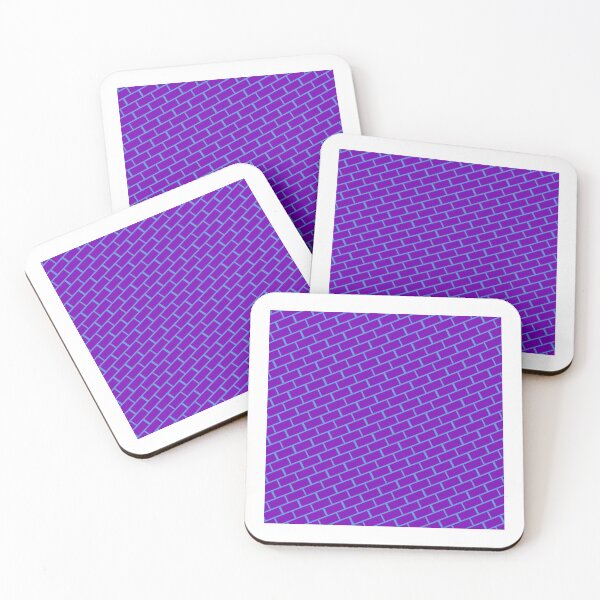 Item preview, Cute Purple Brick Wall Stripe Pattern- Versailles Purple Abstract Geometric Pattern designed and sold by RoyalStarsPatts.