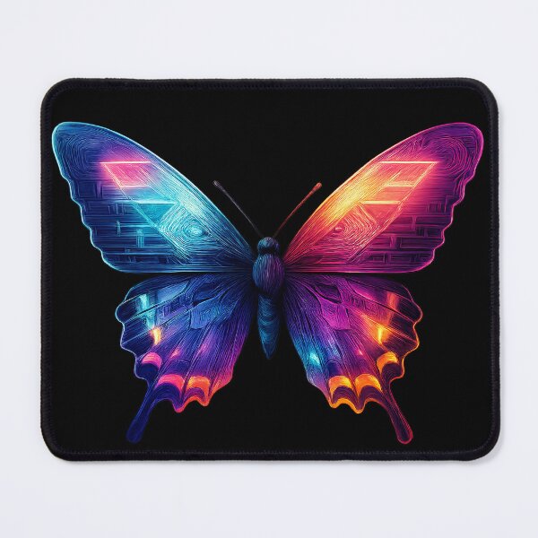 Item preview, Neon Nexus Butterfly – Fractal Wings of Code designed and sold by TrendznHitz.