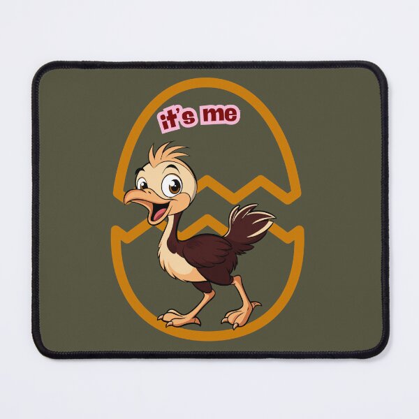 Item preview, Cute Baby Ostrich Sticker - Just Hatched 'It's Me' Funny Design. designed and sold by LunaPrintCo.