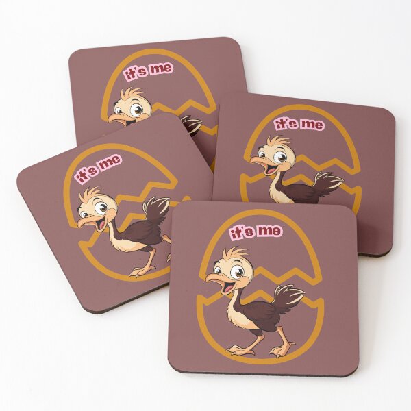 Item preview, Cute Baby Ostrich Sticker - Just Hatched 'It's Me' Funny Design. designed and sold by LunaPrintCo.