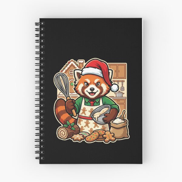Item preview, Red Panda Christmas Baker Gingerbread Cookies designed and sold by k3rstman1.