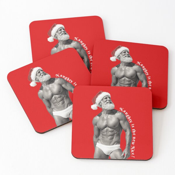 Item preview, Naughty is the new Nice! With a sexy Santa designed and sold by gayishdesign.