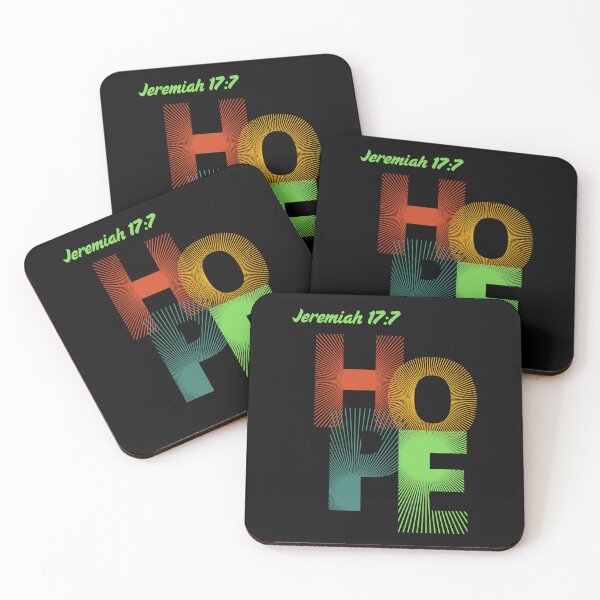 Item preview, HOPE – Jeremiah 17:7 | Christian Scripture Typography Design designed and sold by Faith In Black Designs.