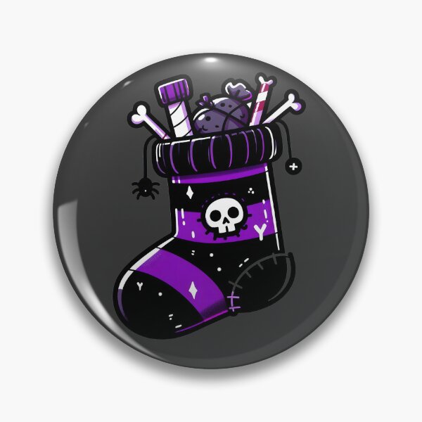 Item preview, Spooky Holiday Stocking - Purple Goth Aesthetic designed and sold by GREENZ0NE.