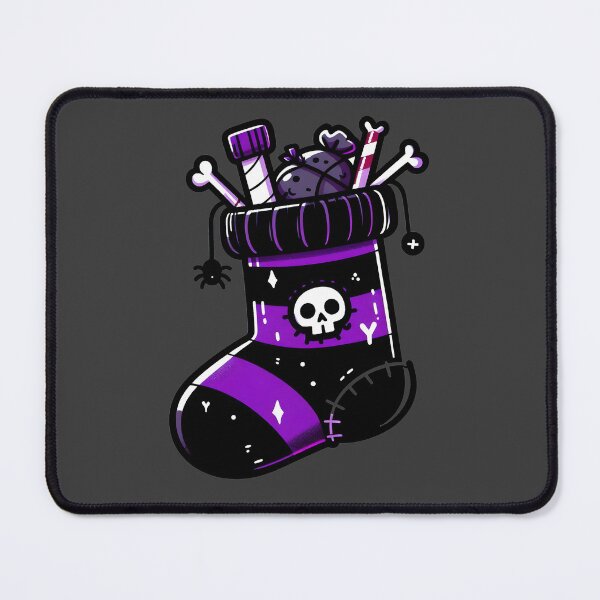 Item preview, Spooky Holiday Stocking - Purple Goth Aesthetic designed and sold by GREENZ0NE.