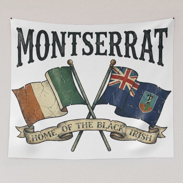 Item preview, Montserrat Home of the Black Irish - Caribbean Emerald Isle Heritage designed and sold by CELTIC-DESIGNS.