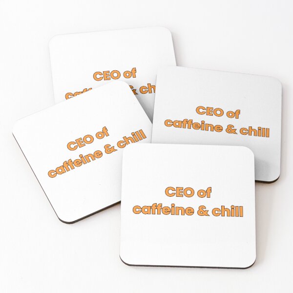Item preview, CEO of Caffeine & Chill | Coffee Lover Aesthetic Quote Design designed and sold by J0b4t.