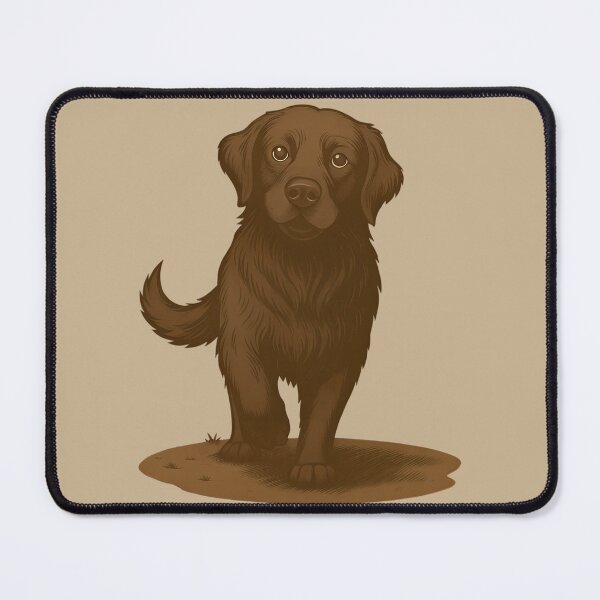 Item preview, Chocolate Labrador Retriever Illustration – Cute Chocolate Lab Dog Art – Sepia Pet Drawing designed and sold by donwillisjrart.