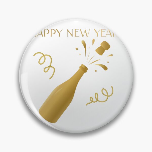 Item preview, Happy New Year Minimalist Solid Sparkling Wine Art designed and sold by ZorianArt.