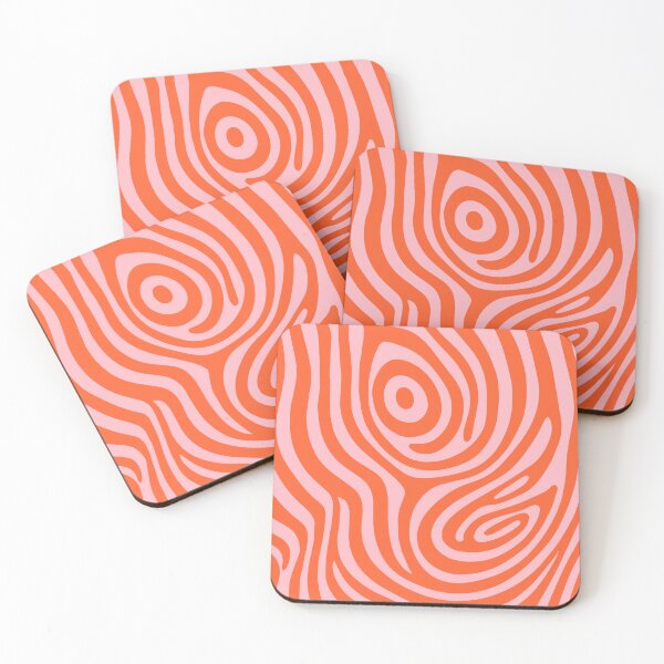 Item preview, Contemporary Abstract Pattern in Orange & Pink designed and sold by tonymagnerart.