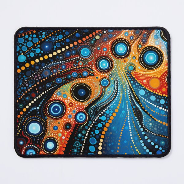 Item preview, Aboriginal Inspired Dot Art - Water And Lava Art designed and sold by GrinGalore.