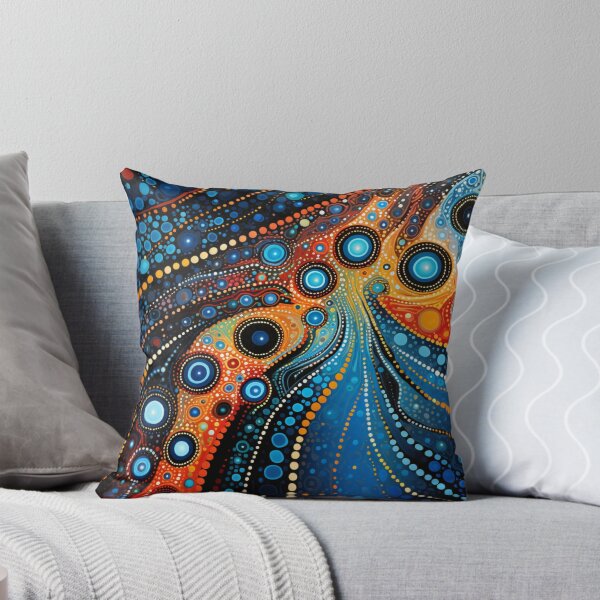 Item preview, Aboriginal Inspired Dot Art - Water And Lava Art designed and sold by GrinGalore.