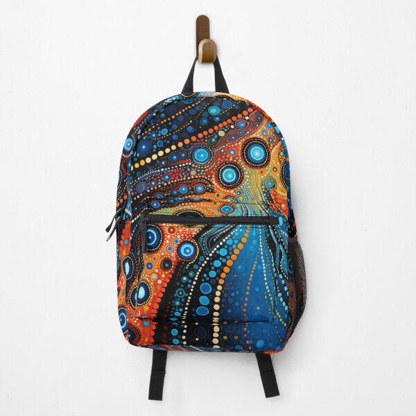 Item preview, Aboriginal Inspired Dot Art - Water And Lava Art designed and sold by GrinGalore.