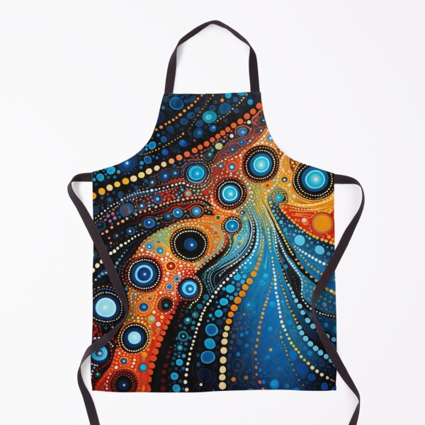 Item preview, Aboriginal Inspired Dot Art - Water And Lava Art designed and sold by GrinGalore.