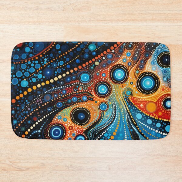 Item preview, Aboriginal Inspired Dot Art - Water And Lava Art designed and sold by GrinGalore.