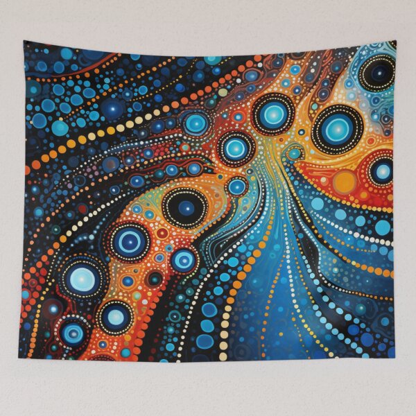 Item preview, Aboriginal Inspired Dot Art - Water And Lava Art designed and sold by GrinGalore.