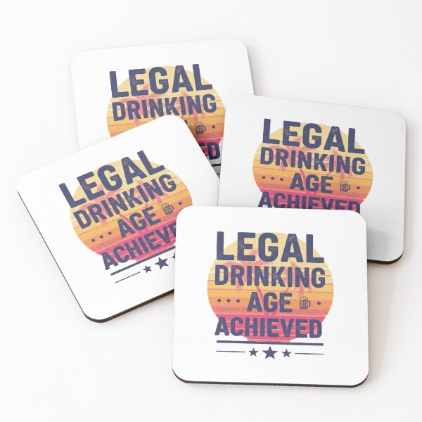 Item preview, Legal Drinking Age Achieved 21st Birthday Celebration designed and sold by Merchifyme2000.