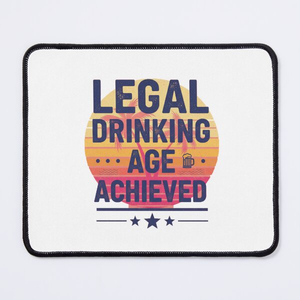 Item preview, Legal Drinking Age Achieved 21st Birthday Celebration designed and sold by Merchifyme2000.