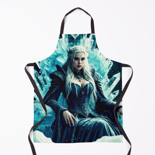 Item preview, ice queen – frost witch – crystal throne fantasy artwork designed and sold by Traumrausch.