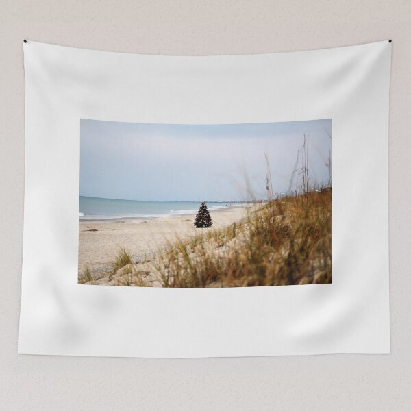 Item preview, Decorated Christmas Tree on Sandy Beach designed and sold by Cynthia48.