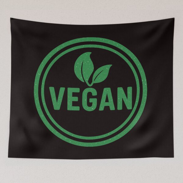 Item preview, Green Vegan Stamp • Eco-Friendly Badge • Transparent Background Design designed and sold by @majovegana.