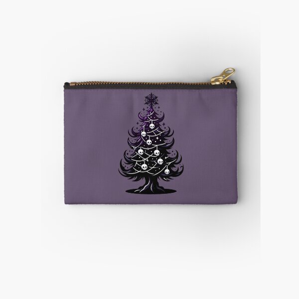 Item preview, Gothic Christmas Tree with Skulls - Dark Holiday Art designed and sold by GREENZ0NE.