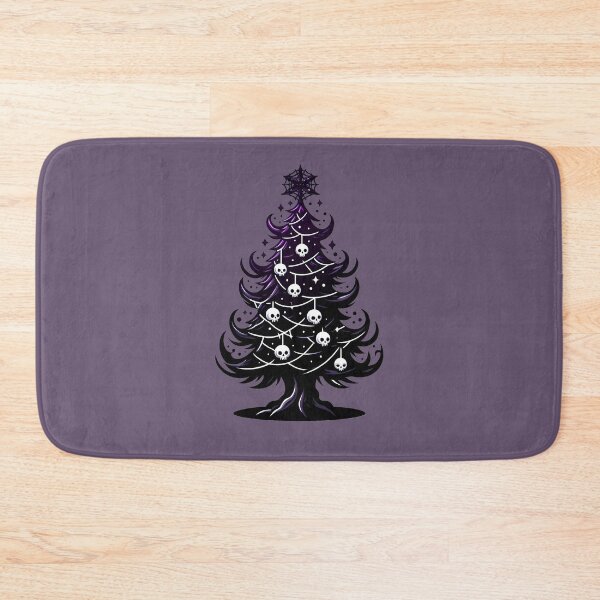 Item preview, Gothic Christmas Tree with Skulls - Dark Holiday Art designed and sold by GREENZ0NE.