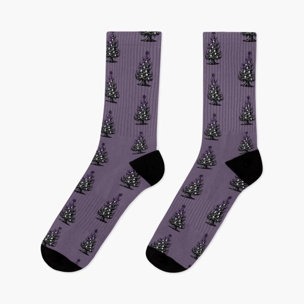 Item preview, Gothic Christmas Tree with Skulls - Dark Holiday Art designed and sold by GREENZ0NE.
