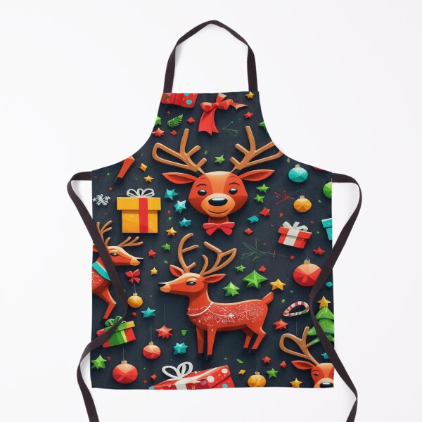 Item preview, Christmas pattern with reindeer and gifts designed and sold by Hot4Shirt.