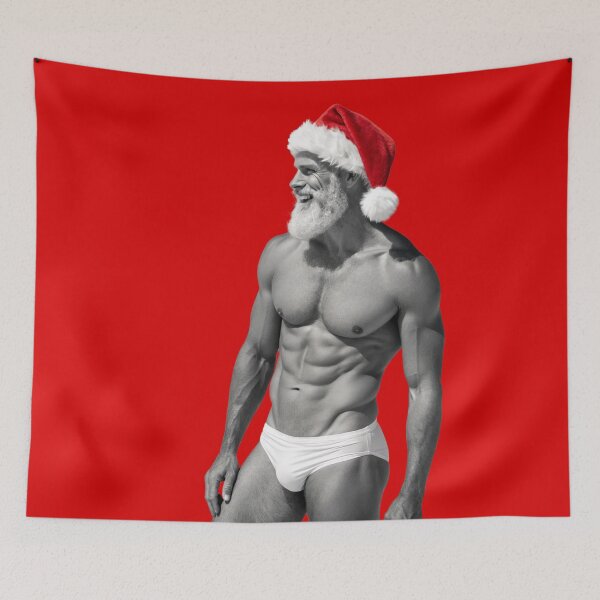 Item preview, Sexy Santa - another happy pose designed and sold by gayishdesign.