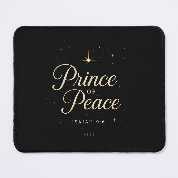 Item preview, Prince of Peace – Isaiah 9:6 | Elegant Christian Christmas Scripture Art designed and sold by Faith In Black Designs.