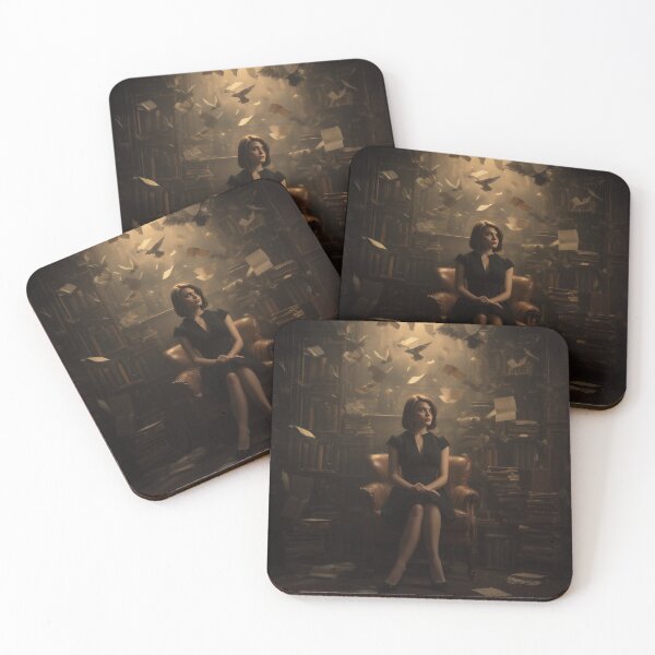 Item preview, The Librarian of Unwritten Echoes designed and sold by oanaunciuleanu.
