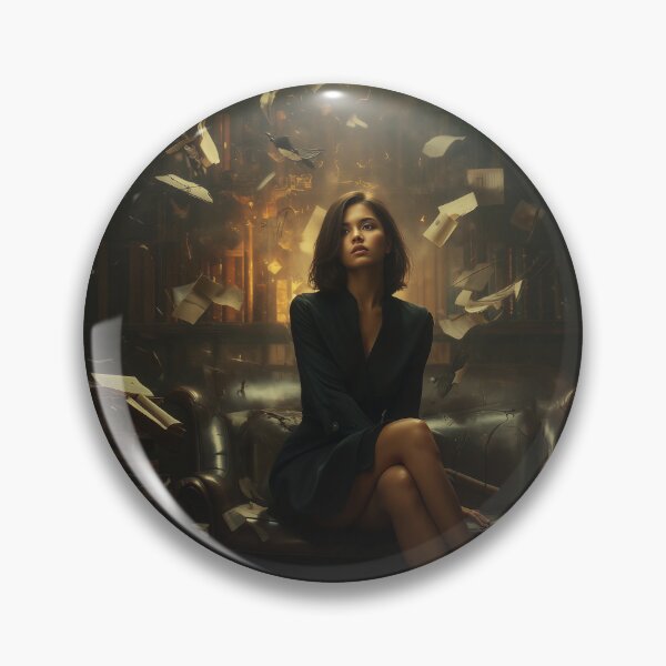 Item preview, The Librarian of Unwritten Echoes designed and sold by oanaunciuleanu.