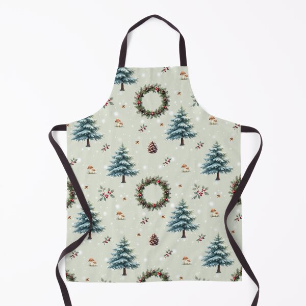 Item preview, Woodland Winter Seamless Christmas Pattern – Snowy Trees & Pinecones designed and sold by Modish-Arts.