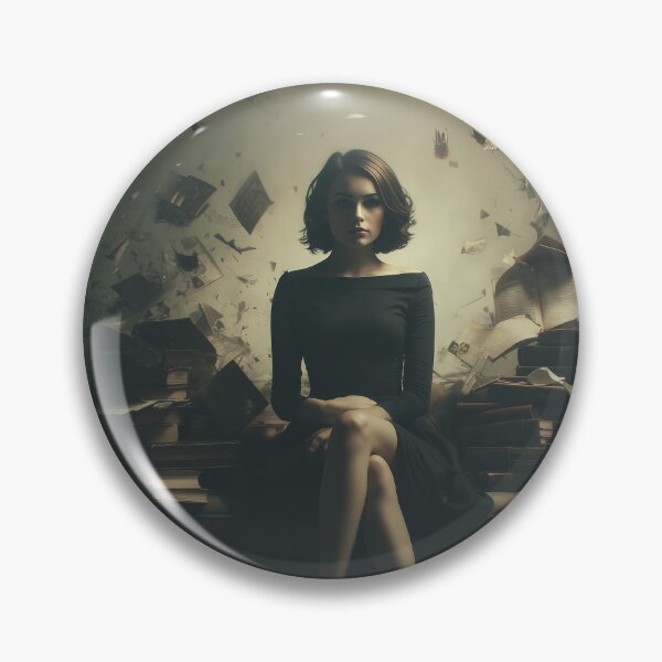 Item preview, The Librarian of Unwritten Echoes designed and sold by oanaunciuleanu.