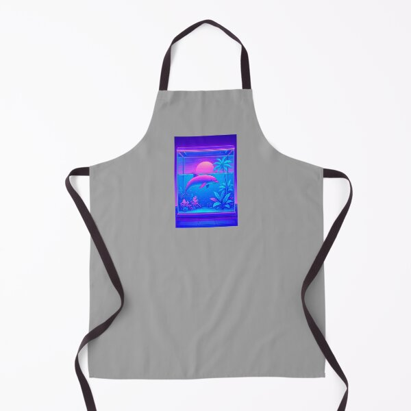 Item preview, Vaporwave Neon Dolphin - Retro Sunset Aquarium designed and sold by A E S T H E T A T A G.