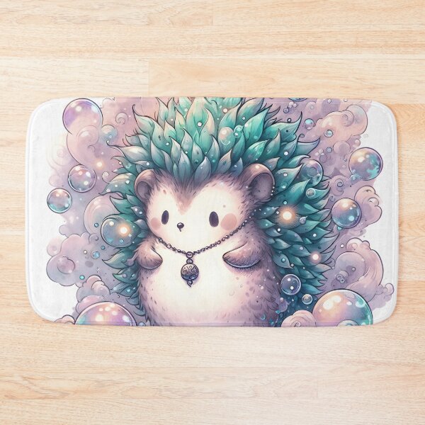 Item preview, Bubble Puff Hedgehog Gothic Watercolor Fantasy designed and sold by RubisLeaf.