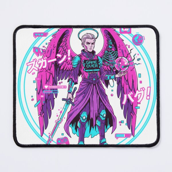 Item preview, Game Over Angel – Glitchcore Fallen Guardian designed and sold by Tily360.