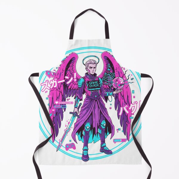 Item preview, Game Over Angel – Glitchcore Fallen Guardian designed and sold by Tily360.