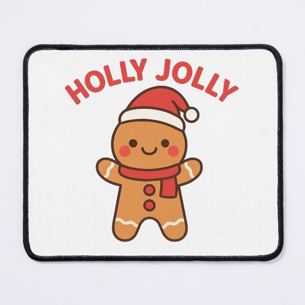 Item preview, Holly Jolly Gingerbread | Cute Kawaii Christmas Cookie | Festive Holiday Design designed and sold by StyleLap.