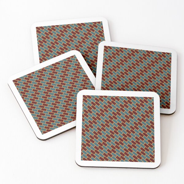 Item preview, Beautiful Brown Brick Wall Pattern- Chevron Fishbone Abstract Geometric Pattern designed and sold by RoyalStarsPatts.