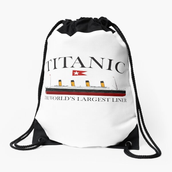 Titanic. 1912, RMS Titanic, Cruise, Ship, Disaster. Drawstring Bag