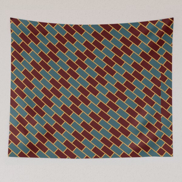 Item preview, Beautiful Brown Brick Wall Pattern- Chevron Fishbone Abstract Geometric Pattern designed and sold by RoyalStarsPatts.