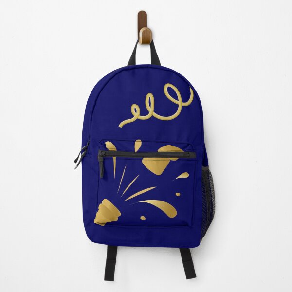 Item preview, Happy New , Year Minimalist Solid Sparkling Wine Art, blue background designed and sold by ZorianArt.