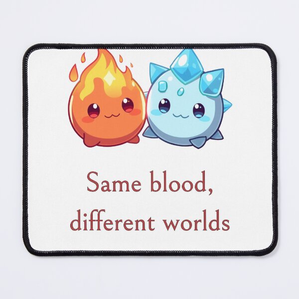 Item preview, Same Blood, Different World – Fire & Ice Spirit Twins designed and sold by Monzora.